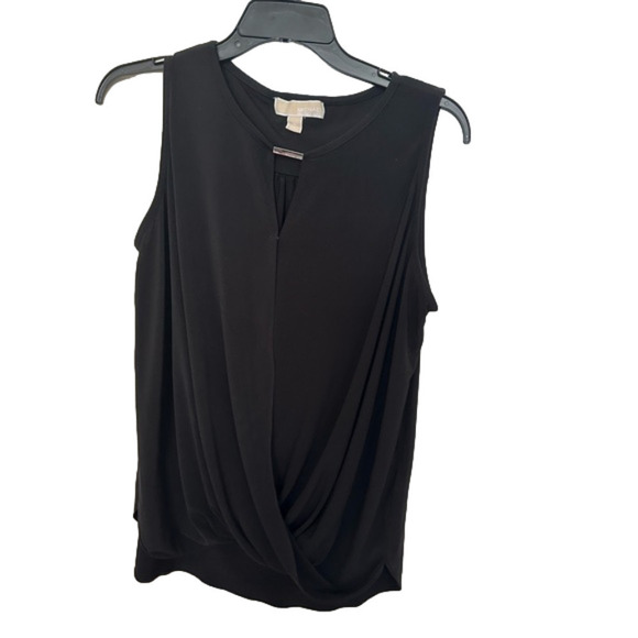 MICHAEL Michael Kors Tops - Michael Kors Embellished Draped Sleeveless